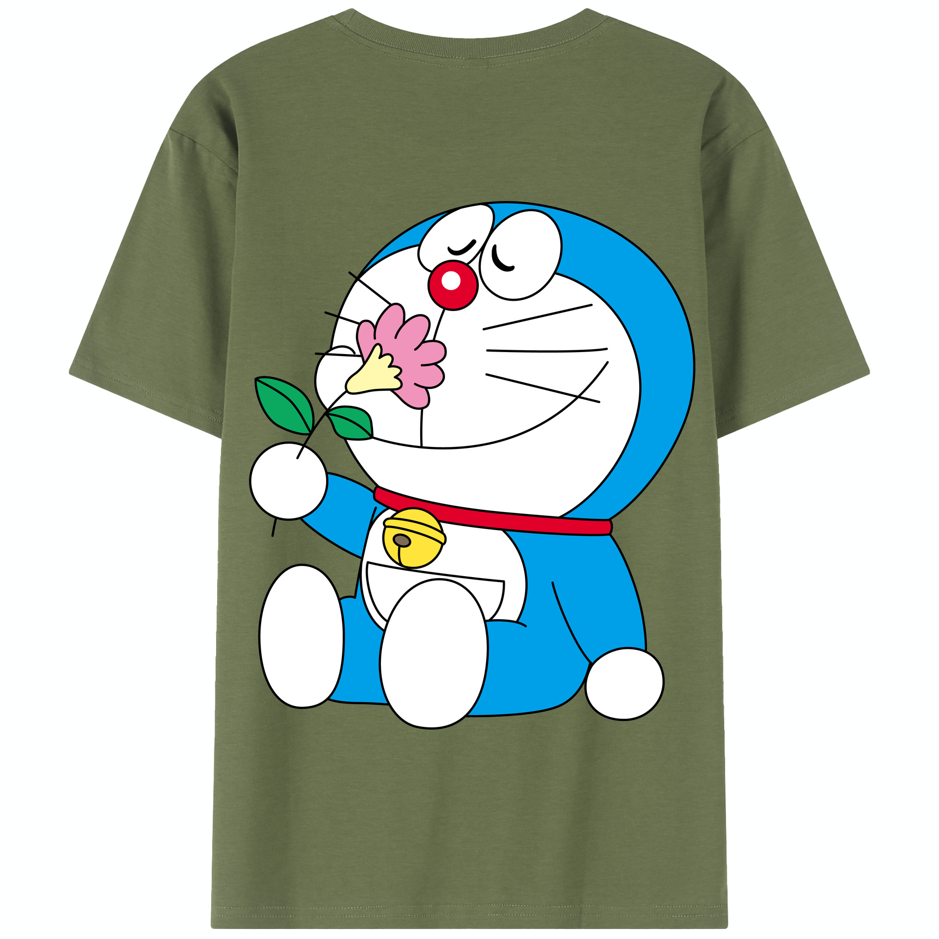 （画像用） ドラえもん Doraemon 綿100％半袖Tシャツ（背面プリント）